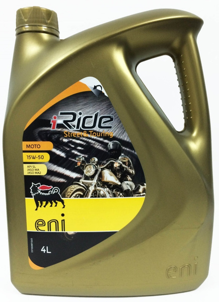 Масло моторное Eni I-Ride Moto 15W-50 Полусинтетическое 4 л ...