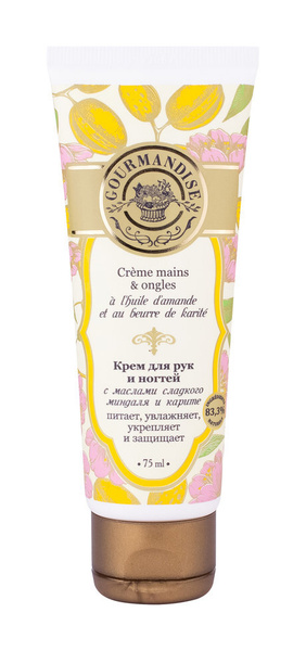 GOURMANDISE Крем для рук и ногтей с маслами сладкого миндаля и карите ...