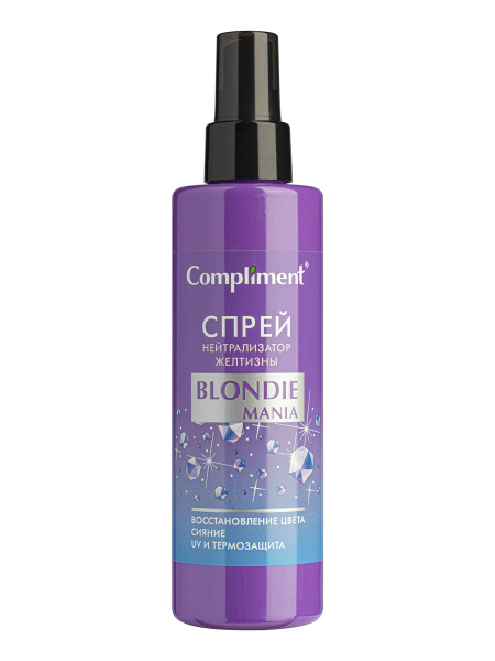 Compliment Спрей для волос Нейтрализатор желтизны BLONDIE MANIA, 200мл ...