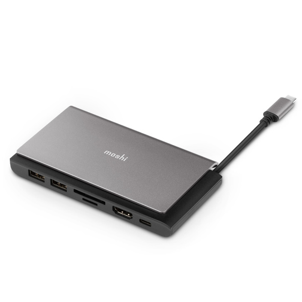 Портативный USB-хаб Moshi Symbus Mini 7-in-1. Порты: USB-C PD, HDMI ...