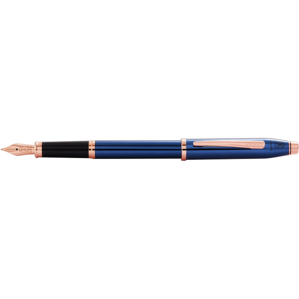 Перьевая ручка Cross Century II Translucent Cobalt Blue Lacquer, перо F ...