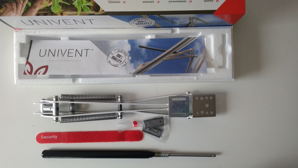 Термопривод для теплиц Юнивент (Univent), двухпружинный (Дания) , 1 шт ...