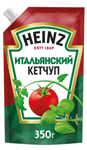 Кетчуп Heinz (Хайнц) Итальянский, 350 г, 4 шт. - купить с доставкой по ...