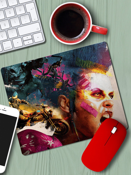 Геймерский коврик для мыши Rage 2 (рэйдж, игра, мэд макс, машины ...