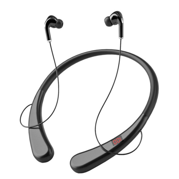 Наушники с Bluetooth креплением на шее выдвижные наушники вкладыши ...