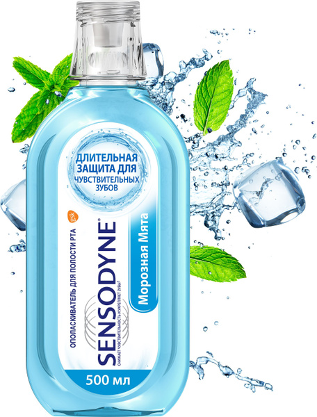 Ополаскиватель для полости рта Sensodyne Морозная Мята, для ...