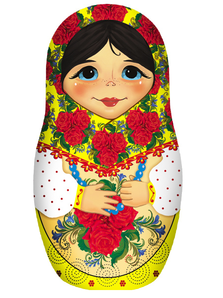 Чай черный листовой -Матрешка с бусами, жёлтая в жестяной банке , GET ...