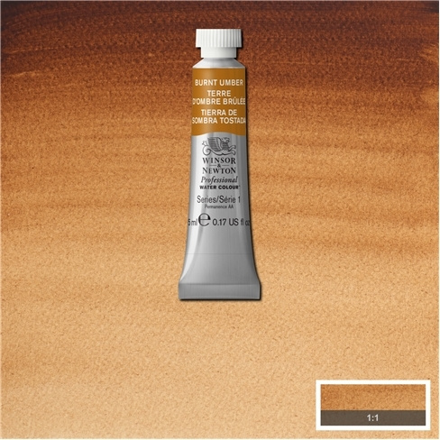 Акварель художественная, Winsor&Newton, 5 мл. жженая умбра, - купить с ...