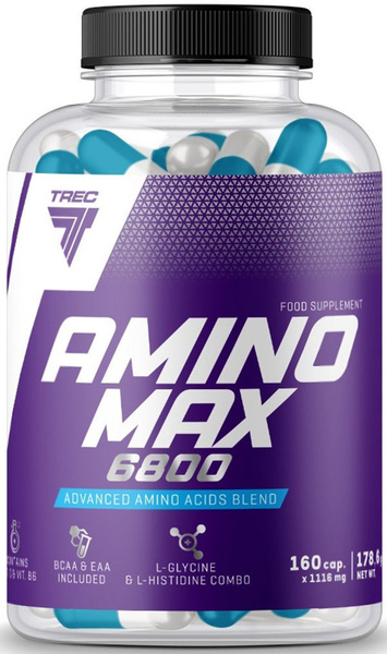 Аминокислоты комплекс Trec Nutrition Amino Max 6800, 160 капсул купить ...