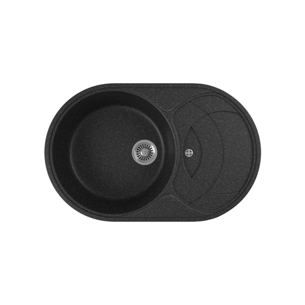 Кухонная мойка врезная GreenStone GRS-18S-308 черный - купить с ...