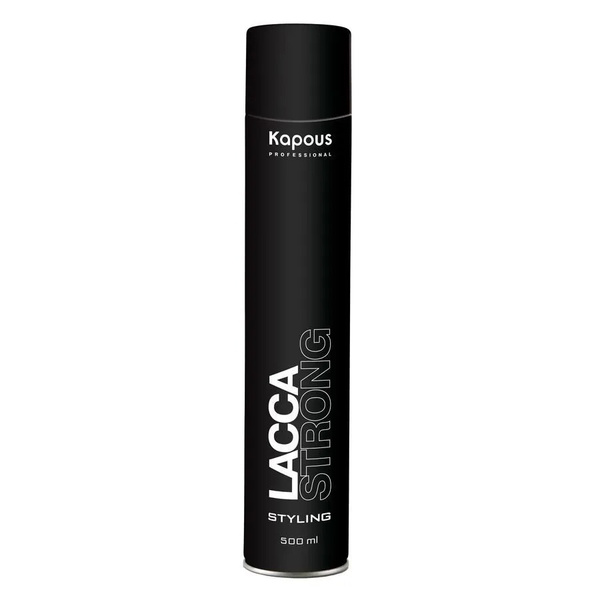 KAPOUS Лак аэрозольный Lacca Strong для волос сильной фиксации, 500 мл ...