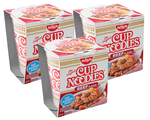 Лапша быстрого приготовления Nissin Cup Noodles (Ниссин Кап Нудлс) со ...