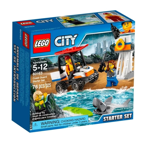 Конструктор LEGO City 60163 Набор для начинающих береговых охранников ...