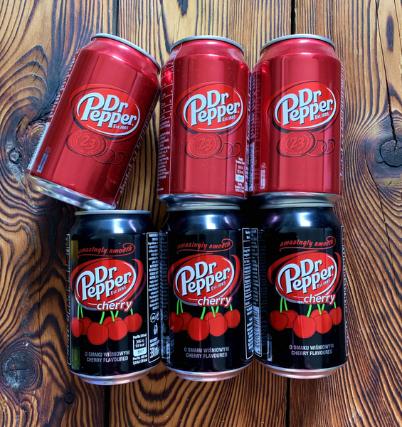 Набор газированных напитков Dr Pepper Classic/Cherry (Доктор Пеппер ...
