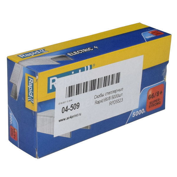 Скобы степлерные Rapid 66/8+ 5000шт RPD5523 купить на OZON по низкой ...