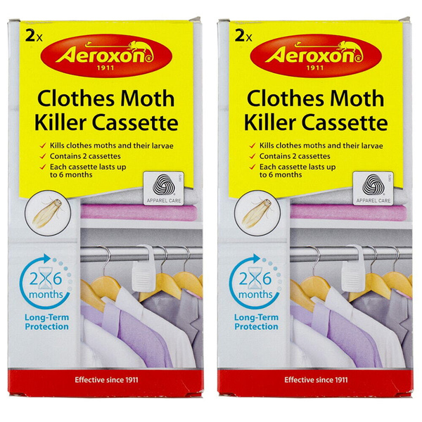 Aeroxon (Аэроксон) Clothes Moth Killer Cassette секции от платяной моли, 2 секции 2 шт купить