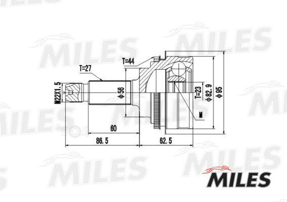 MILES ШРУС наружний с пыльником SUBARU FORESTER 2.0 02-