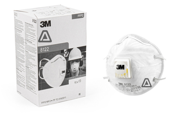 Респиратор 3М 8122 China / FFP2 с клапаном выдоха, 10 шт. - купить с ...