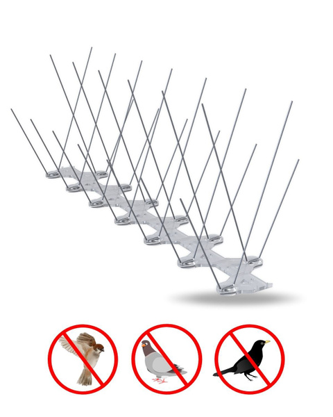 Защита от птиц Eurovent ANTIBIRD DUO 335*110*60мм, шипы металлические ...