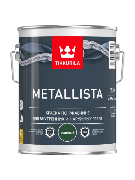 Краска Tikkurila METALLISTA - купить в интернет-магазине OZON по ...