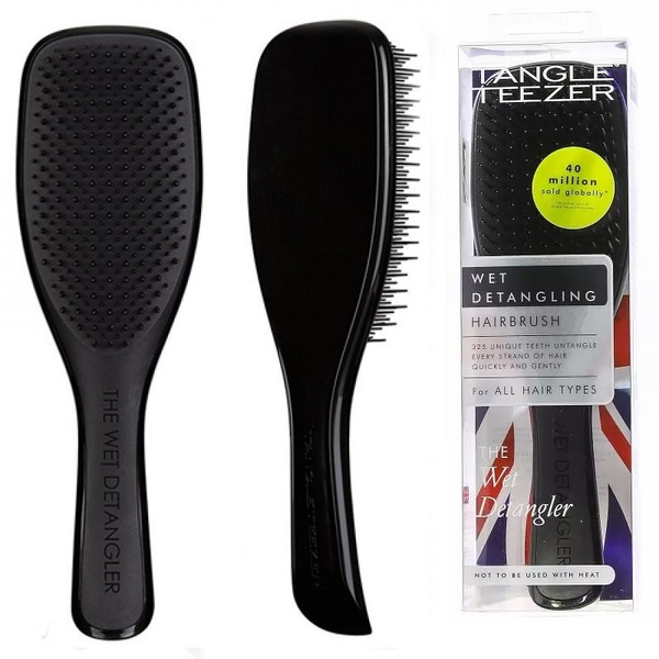 Tangle Teezer Расческа массажка для волос большая черная для мокрого ...