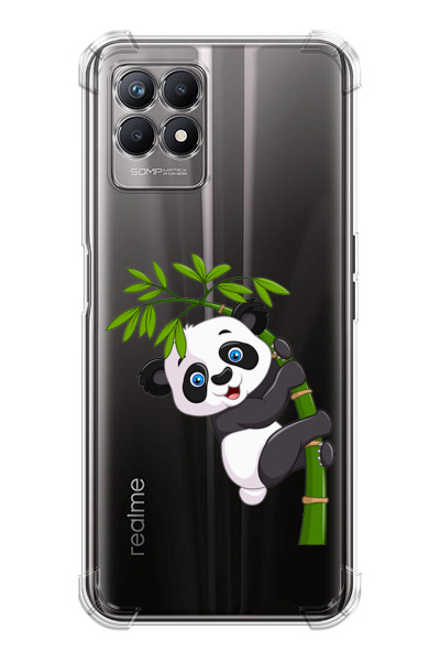 Противоударный силиконовый чехол на Realme 8i / Реалми 8i с рисунком ...