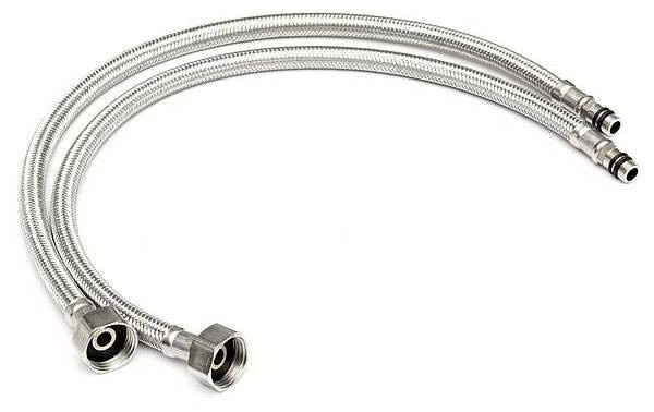 Гибкая подводка KorDi для смесителя 1/2" х М10 60 см (нержавеющая сталь ...