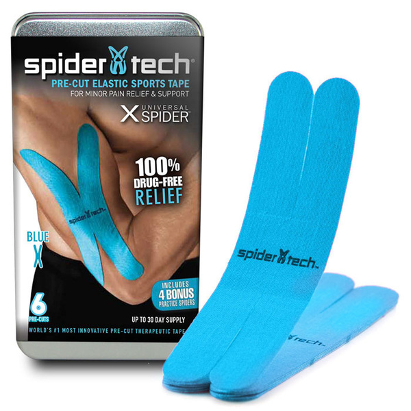 Кинезио тейп преднадрезанный универсальный SPIDERTECH X-SPIDER 6 ШТ ...