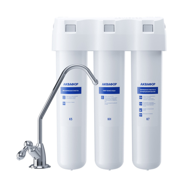 Характеристики Трехступенчатая система очистки воды с краном Аквафор ...
