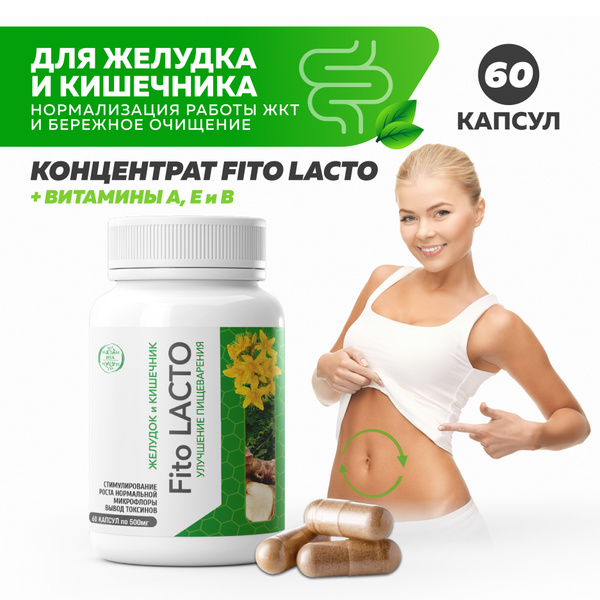 Пищевой концентрат для желудка и кишечника Fito Lacto очищение ...