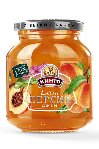 Джем Персик ТМ "Кинто", 400 гр. купить на OZON по низкой цене (217268567)