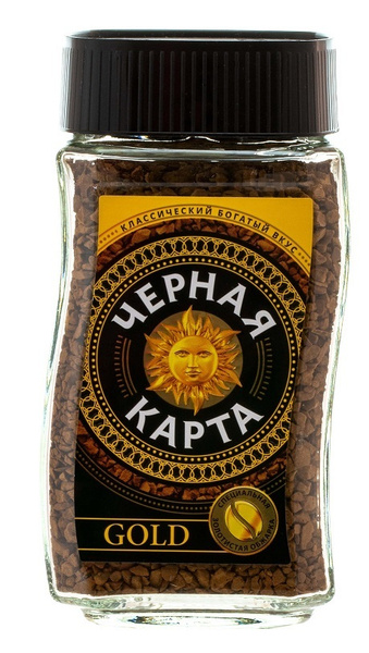 Кофе Черная карта GOLD 95г - купить с доставкой по выгодным ценам в ...