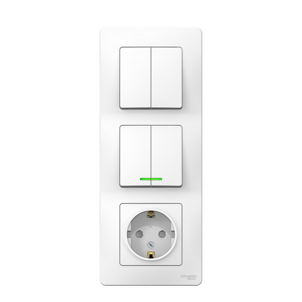 Розеточно-клавишный блок Schneider Electric купить по выгодной цене в ...