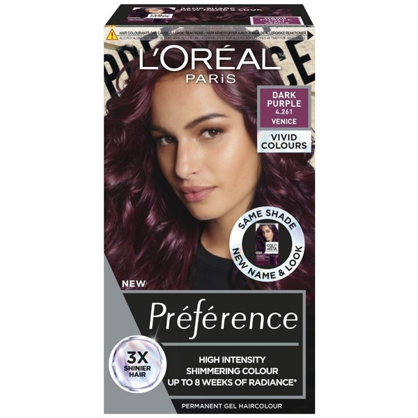 L'Oreal Paris Краска для волос ПРЕФЕРАНС ВИВИД 4.261 Темно-Фиолетовая ...
