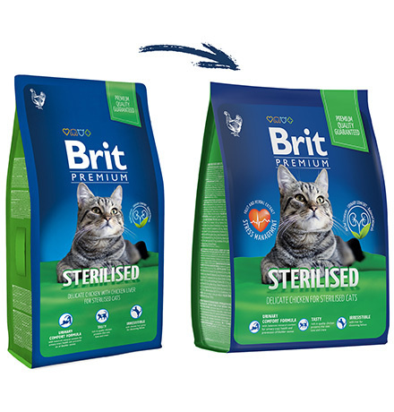 Brit Premium Sterilised Chicken / Сухой корм Брит Премиум для ...