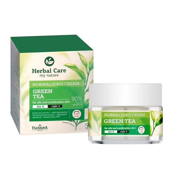 Крем для лица Farmona Herbal Care Зеленый чай, нормализующий, 50 мл ...
