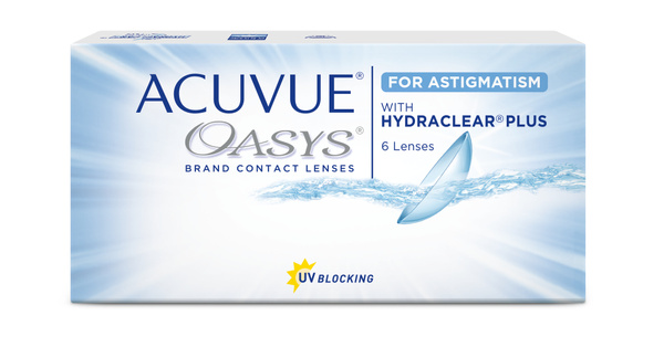 Астигматические линзы Acuvue, Oasys for Astigmatism, -8.00 /цилиндр -2. ...