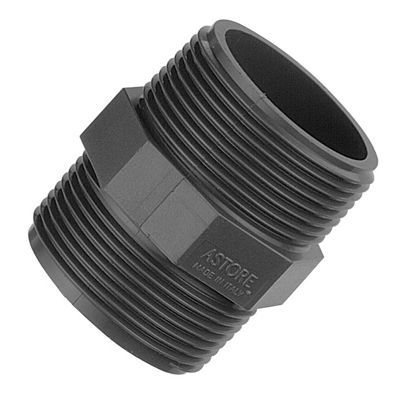 Ниппель ПНД d 1/2"х1/2" с наружной резьбой Astore Италия, 44360 ...
