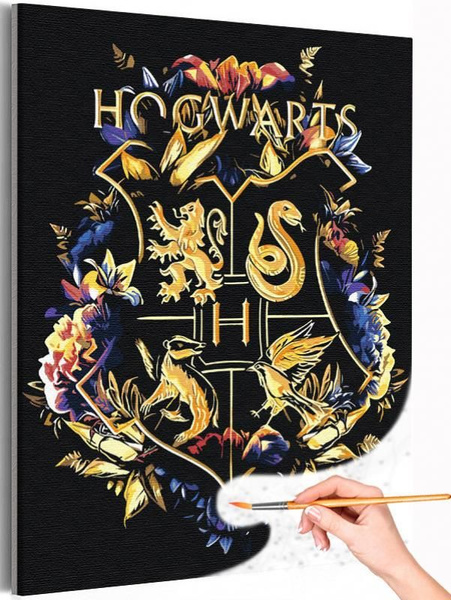 Герб Хогвартс Гарри Поттер Harry Potter Фильмы картина по номерам на ...
