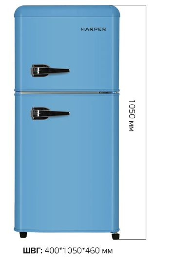 Холодильник Harper HRF-T140M, голубой - купить по доступной цене в ...