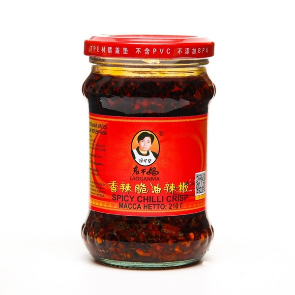 Соус Lao Gan Ma острый с хрустящим перцем чили, 210 г - купить с ...