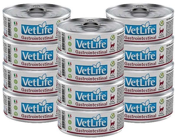 Влажный корм для кошек Farmina Vet Life Gastrointestinal при проблемах ...