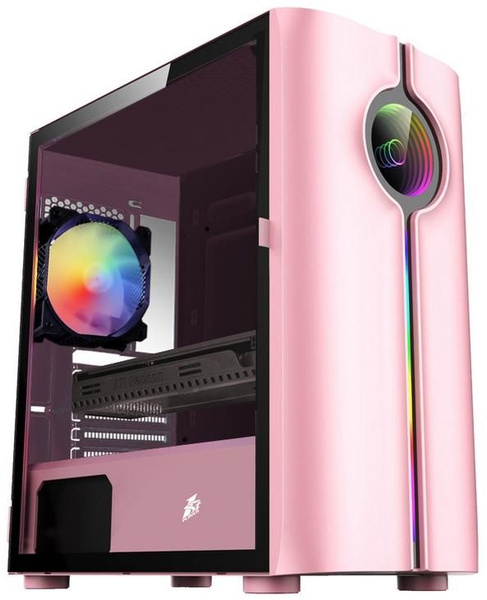 Корпус microATX 1stPlayer INFINITE SPACE IS3 Без БП розовый - купить с ...