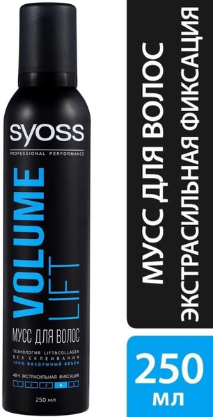 Syoss Мусс для волос, 250 мл - купить с доставкой по выгодным ценам в ...