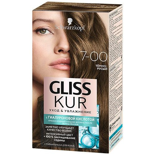 Краска для волос Gliss Kur 7-00 Темно-русый, 60 мл - купить с доставкой ...