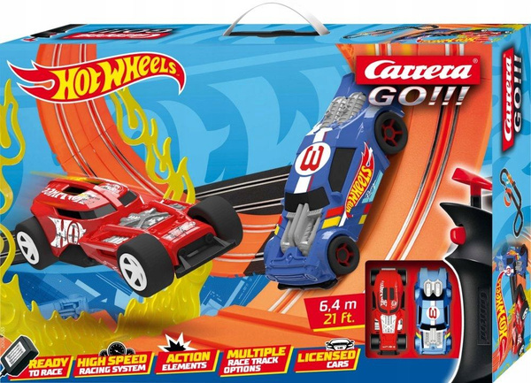 Гоночный автотрек Carrera Go: Hot Wheels GO 6,4 м. 62553 - купить с ...
