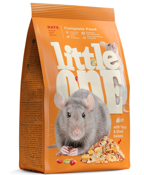 Little One Корм для крыс 900 г, Корм Литл Оне для крыс - купить с ...
