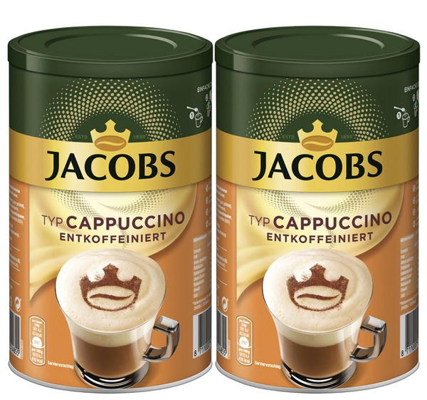 Кофейный напиток БЕЗ КОФЕИНА Jacobs Cappuccino Entkoffeiniert Капучино ...