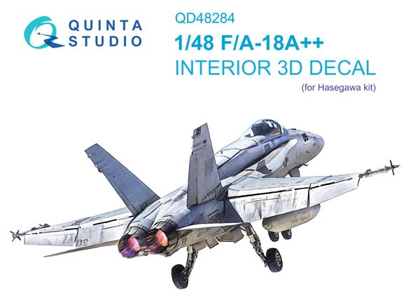 Jeu De Décalcomanies 3D Quinta Studio QD48283 - Pour F/A-18A/C Hasegawa 1/48 - Neuf