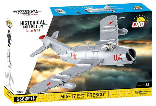 Конструктор COBI 5823 Самолет МИГ-17, 568 деталей, масштаб 1:32 ...